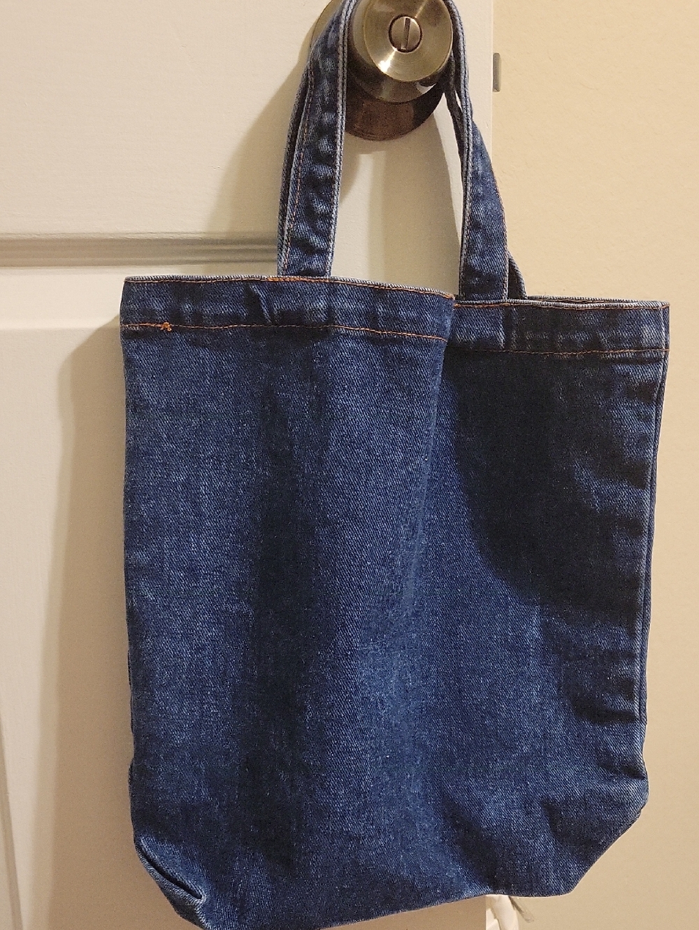 Denim Blue Tote Bag - Casual Everyday Carry
